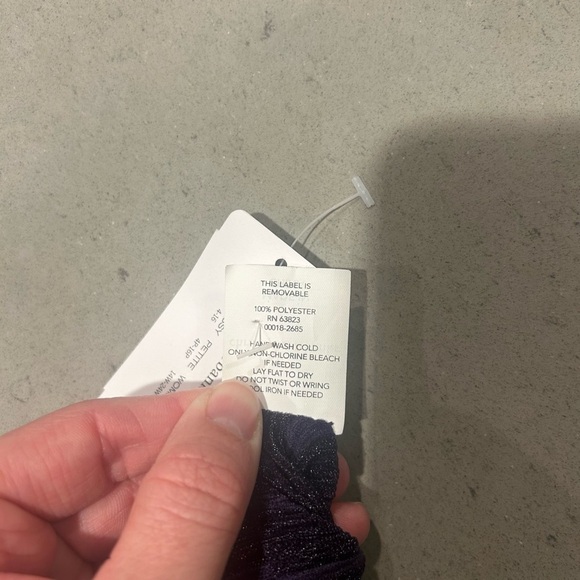 Christopher and Banks Infinity Scarf Purple Shimmer Stretch - Picture 3 of 5